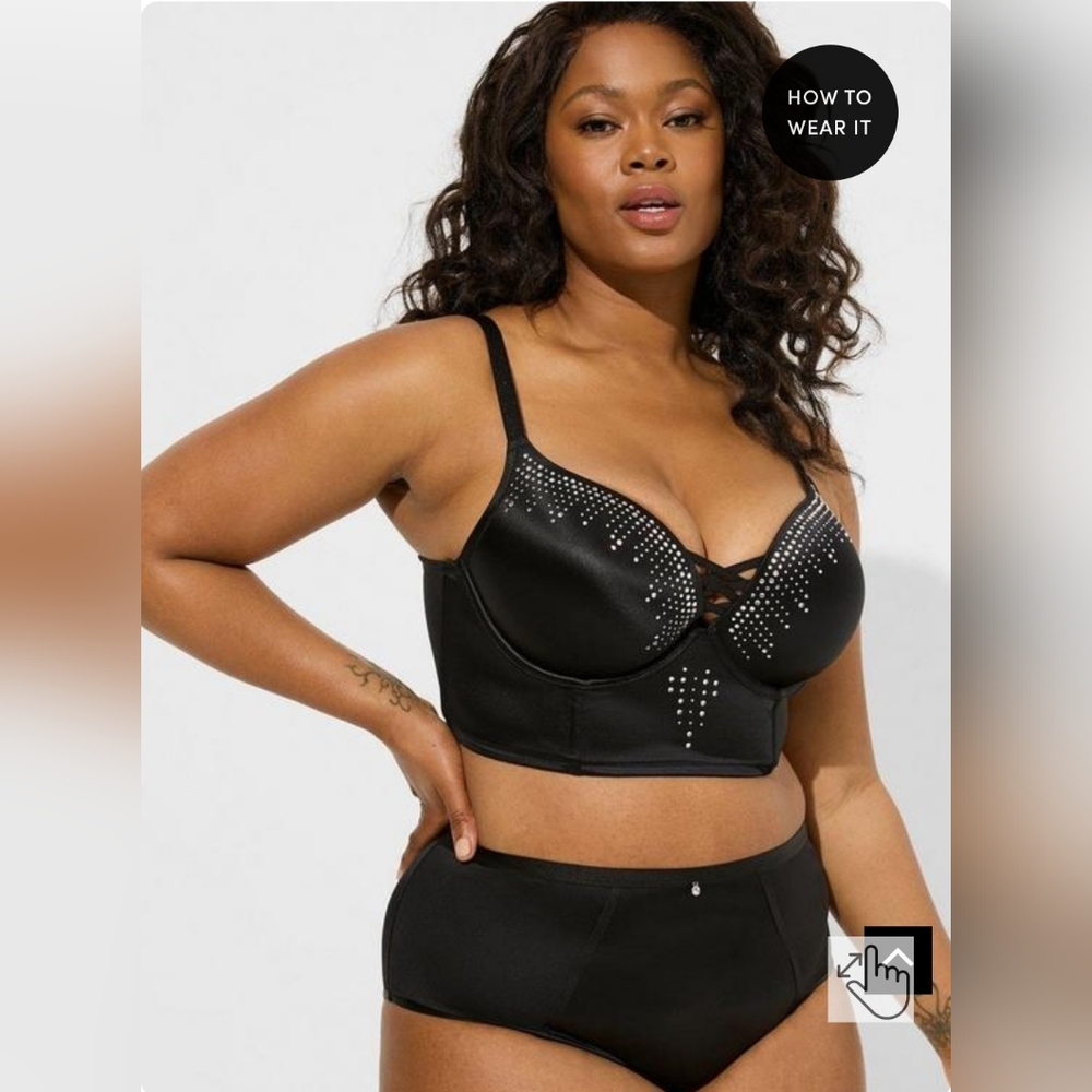 Torrid XO Plunge Push Up Bra NWT - Picture 4 of 5